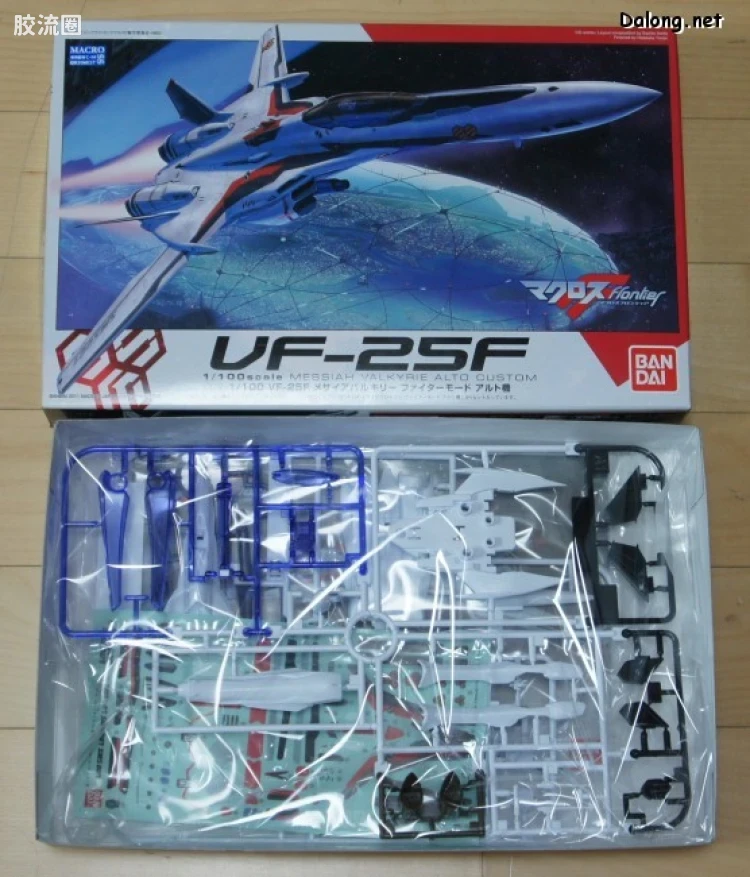 万代超时空要塞系列拼装模型 1比100不可变形 VF-25F 早已女机 - 图片